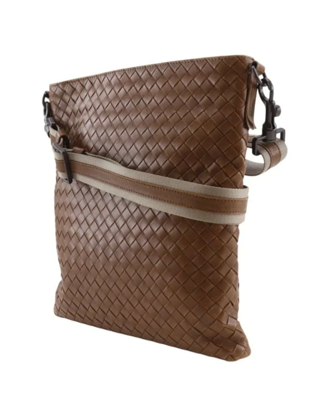 Bottega Veneta Intrecciato Leather Brown Shoulder Bag